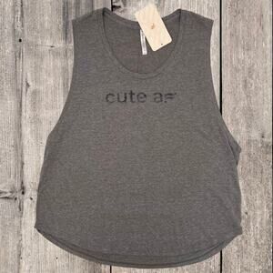 FABLETICS JANIS GRAPHIC MUSCLE TEE, SIZE X-LARGE (12-14)